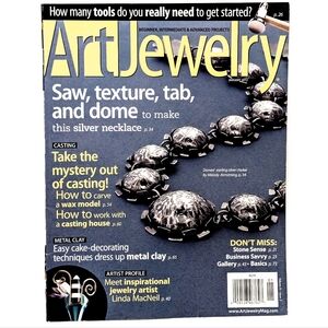Art Jewelry Magazine – January 2012 – Saw, Texture, Tab & Dome